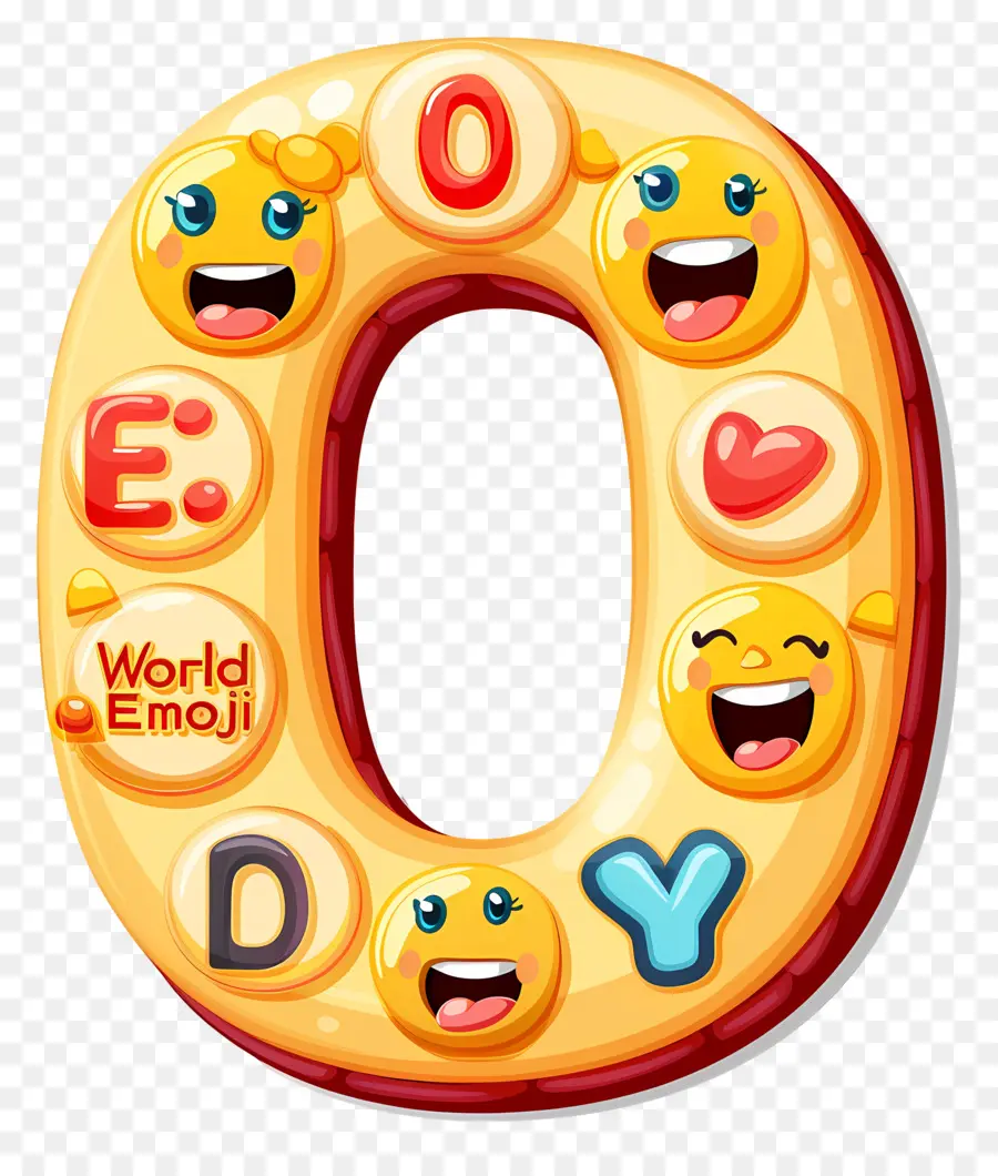 Mundo Emoji Día，Número 0 PNG