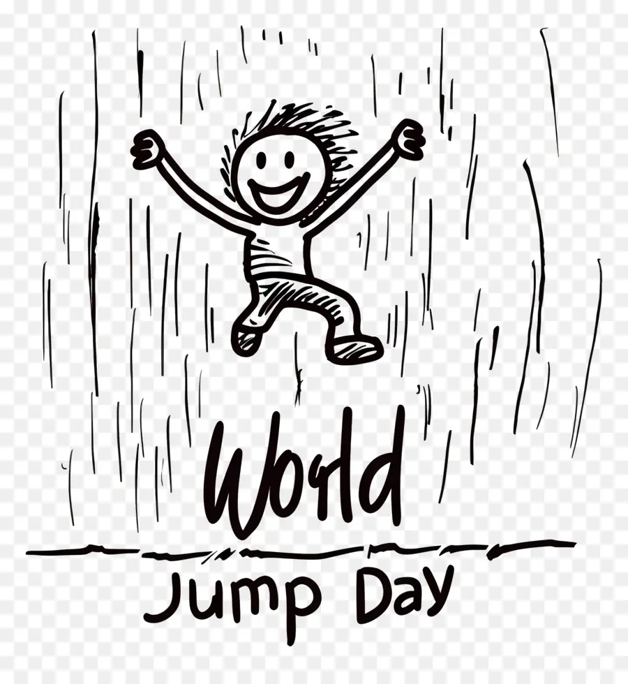 Día Del Jump World，Figura De Palo PNG