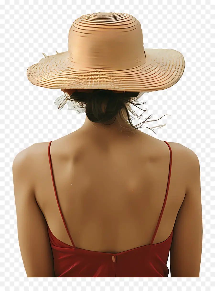 Mujer，Mujer Con Sombrero PNG