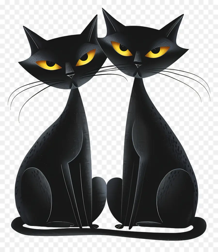 Los Gatos Negros，Gato Negro PNG