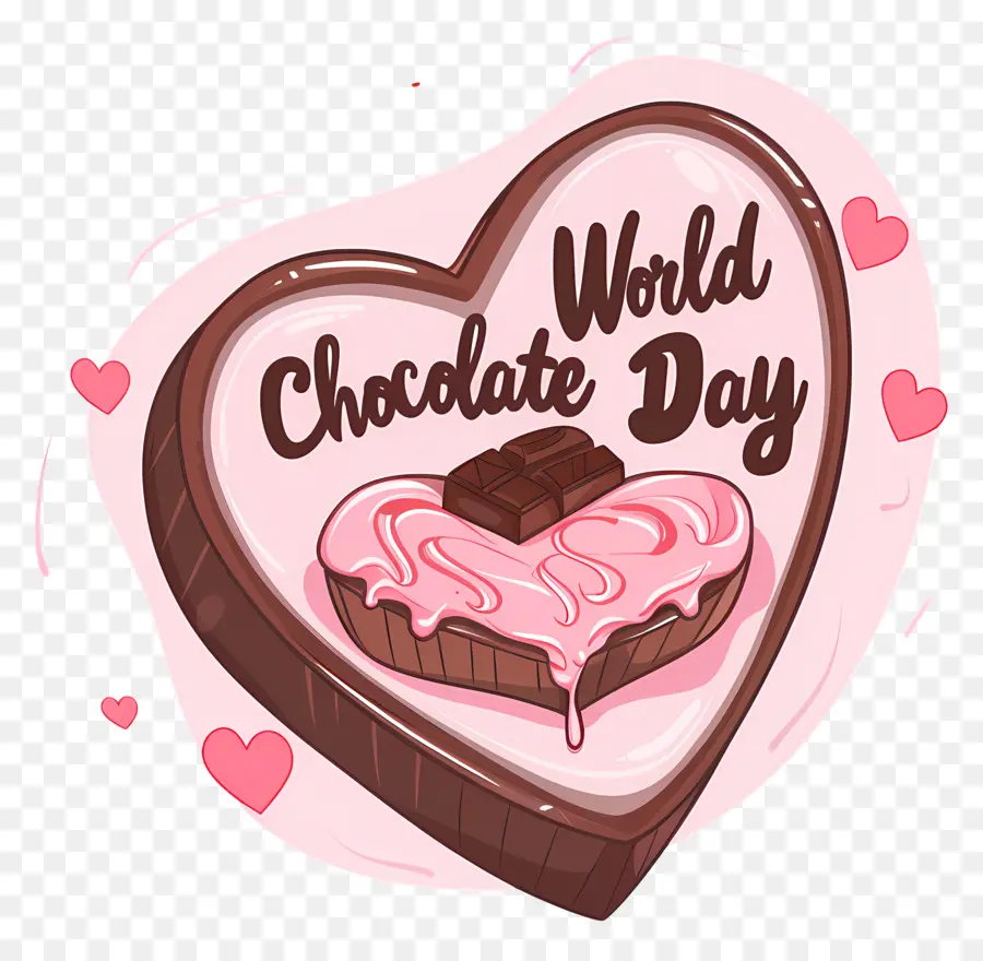 Mundo De Chocolate El Día，Corazón De Chocolate PNG