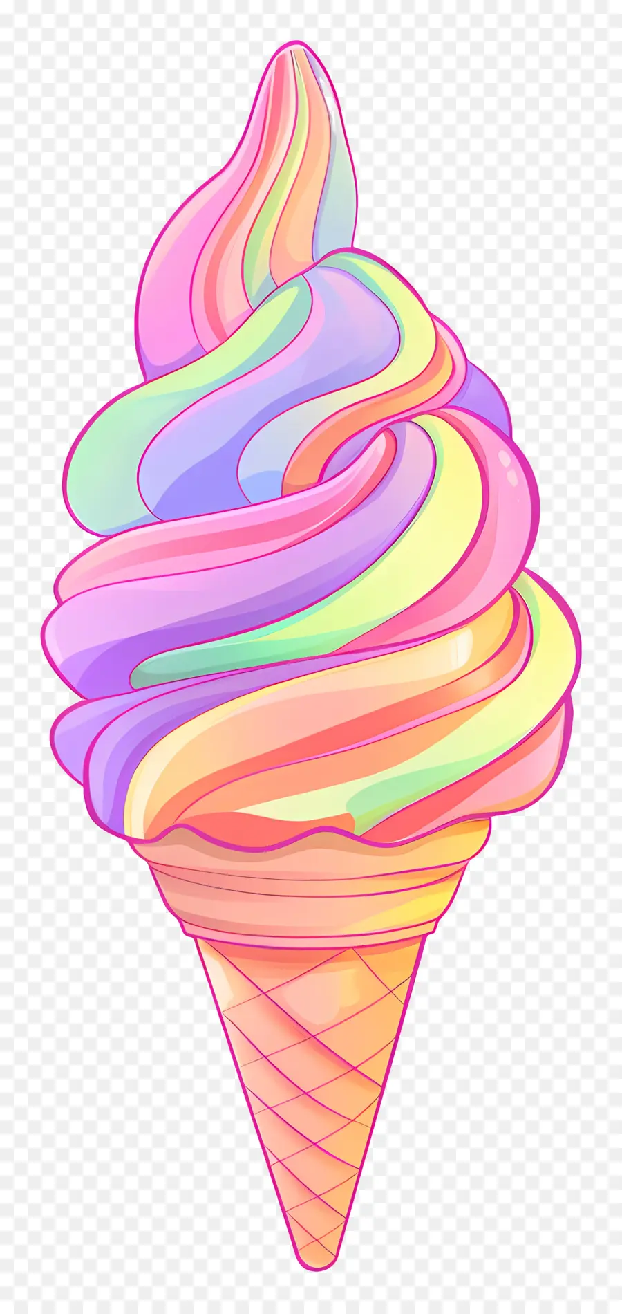 Helado，Arco Iris De Helado PNG