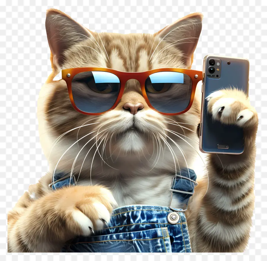 Animal Selfie，Gato PNG