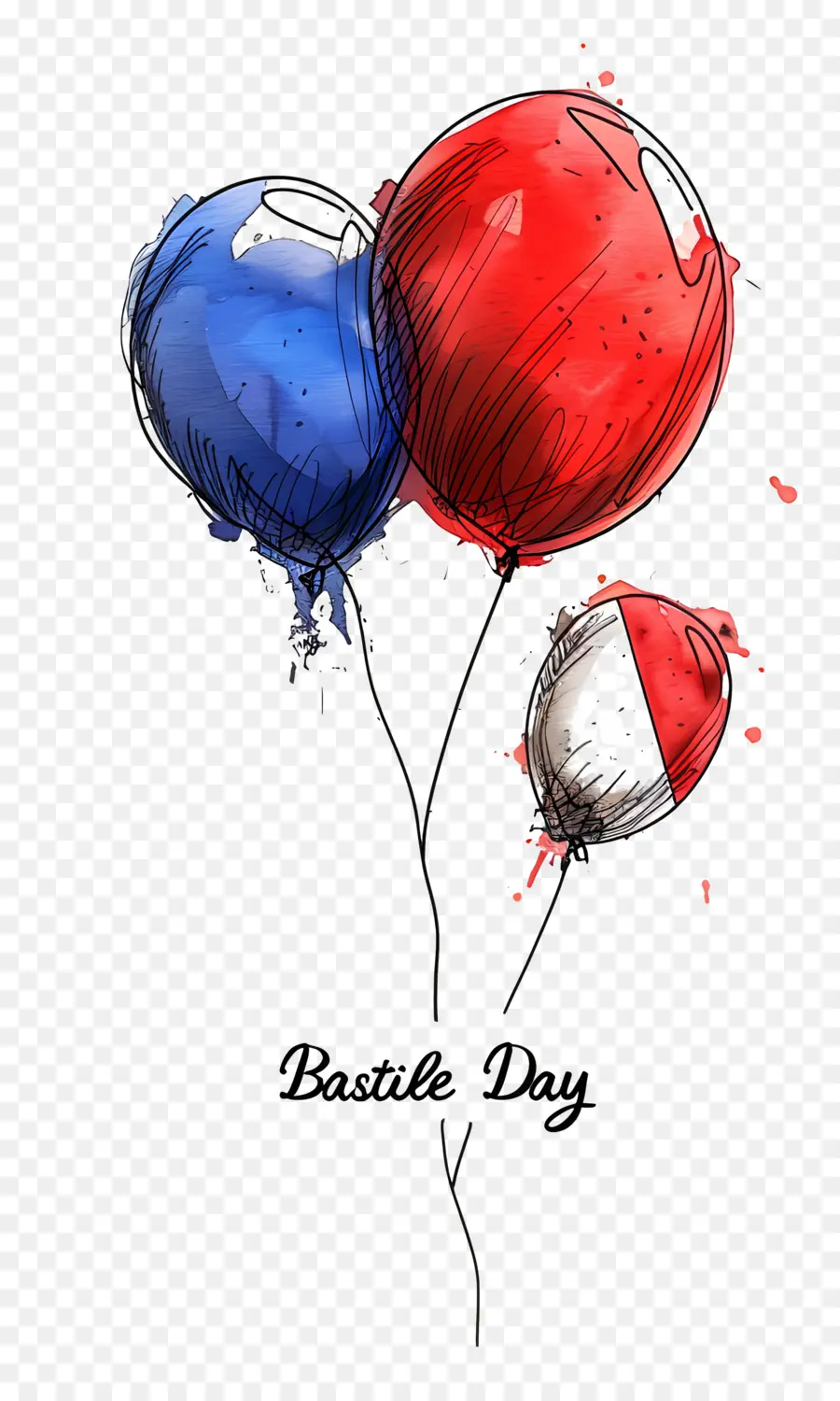 El Día De La Bastilla，Globos PNG