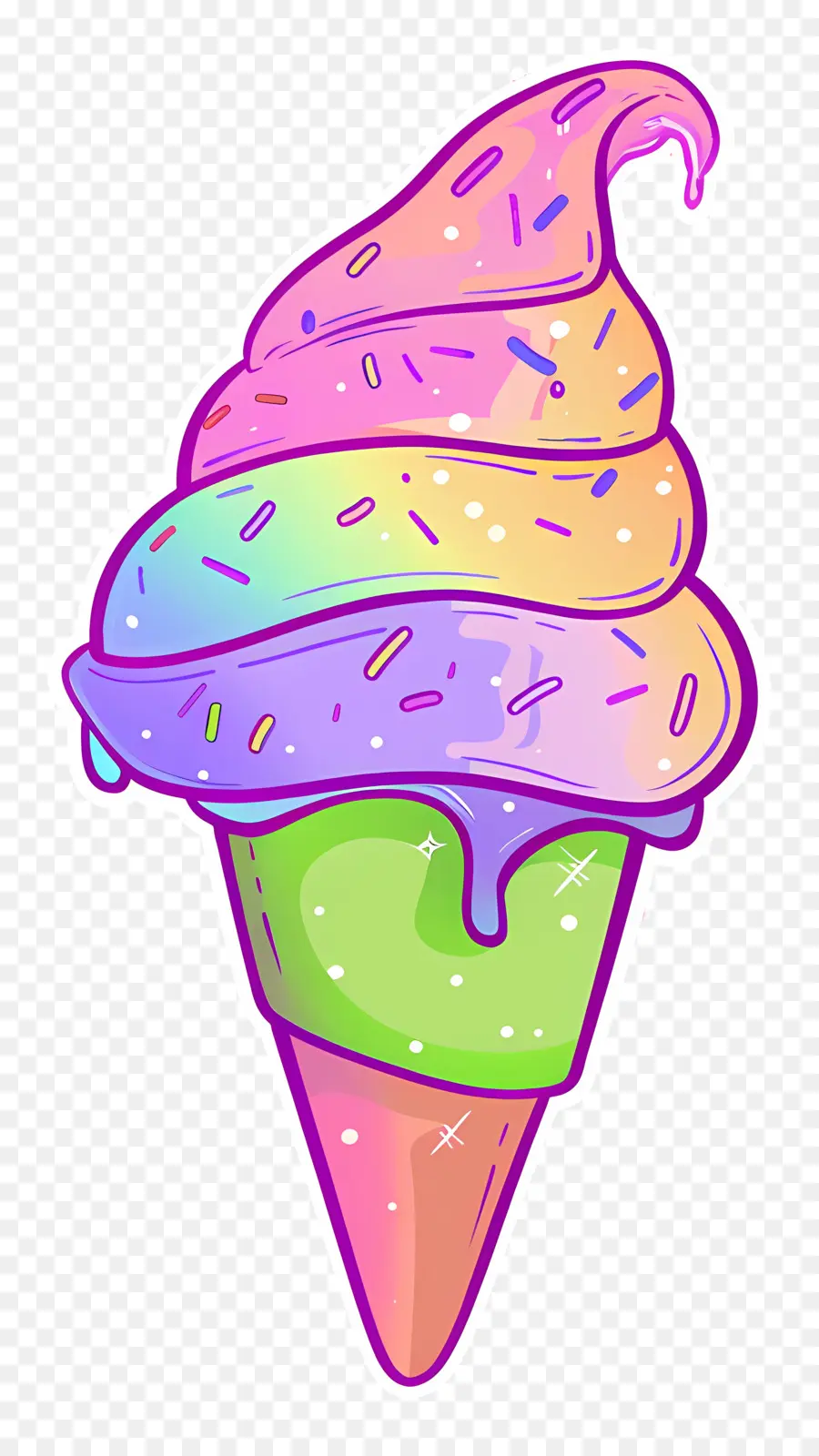 Helado，Cono De Helado PNG