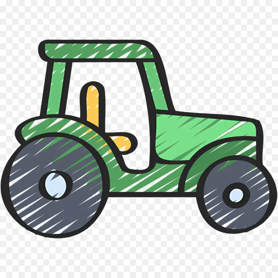 Tractor，Verde Tractor PNG