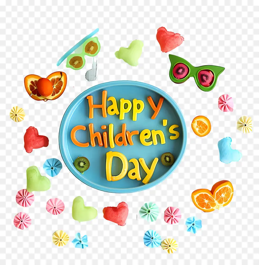 Feliz Día De Los Niños，Plato Azul PNG