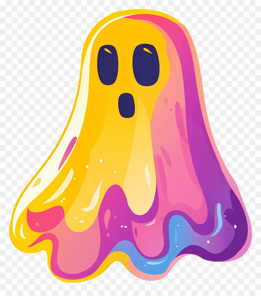 Fantasma，Fantasma Colorido PNG