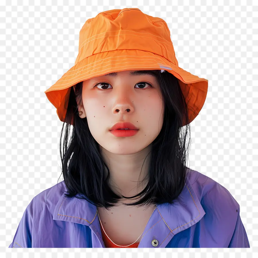 Mujer，Sombrero De Cubo PNG