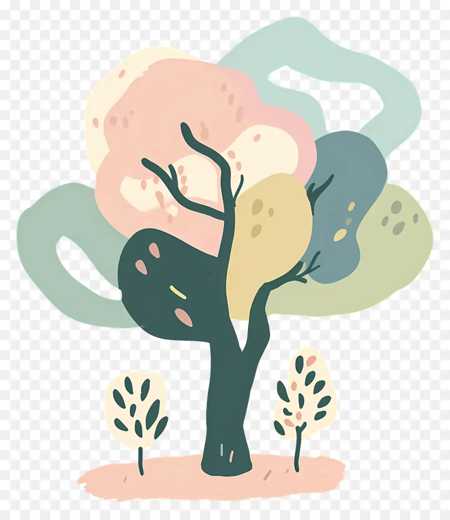 Árbol，Colorido árbol PNG