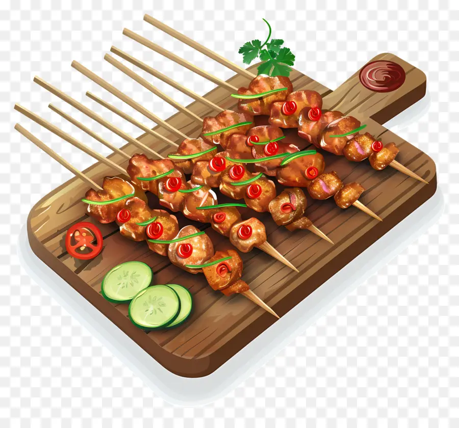 Satay，Pinchos De Kebab PNG