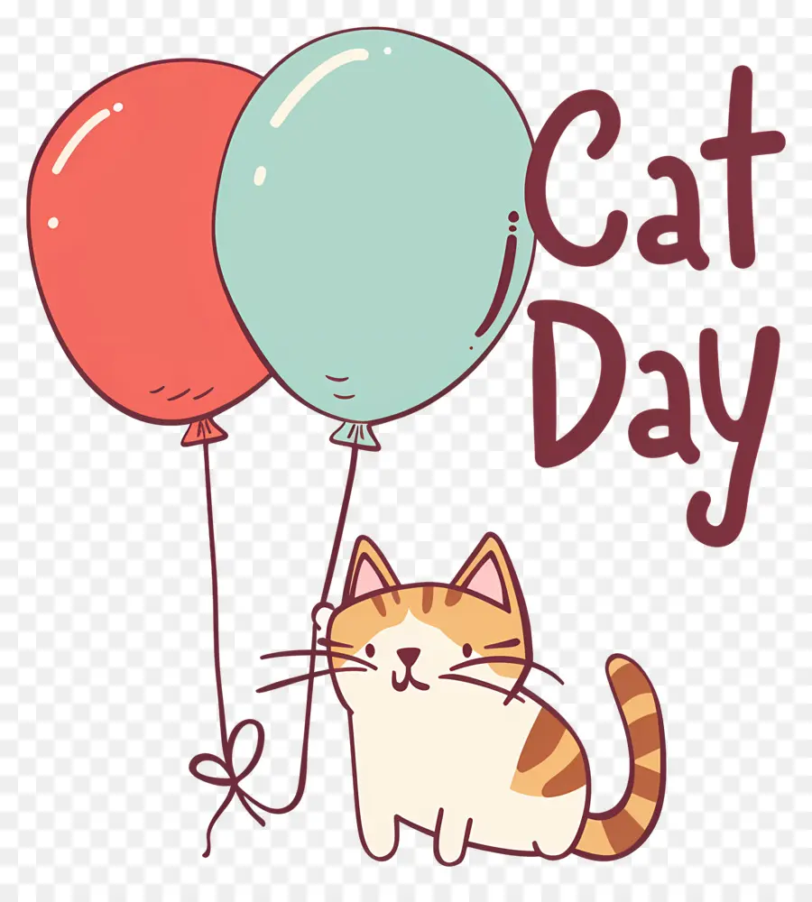 Internacional Del Gato Del Día，Gato De Dibujos Animados PNG