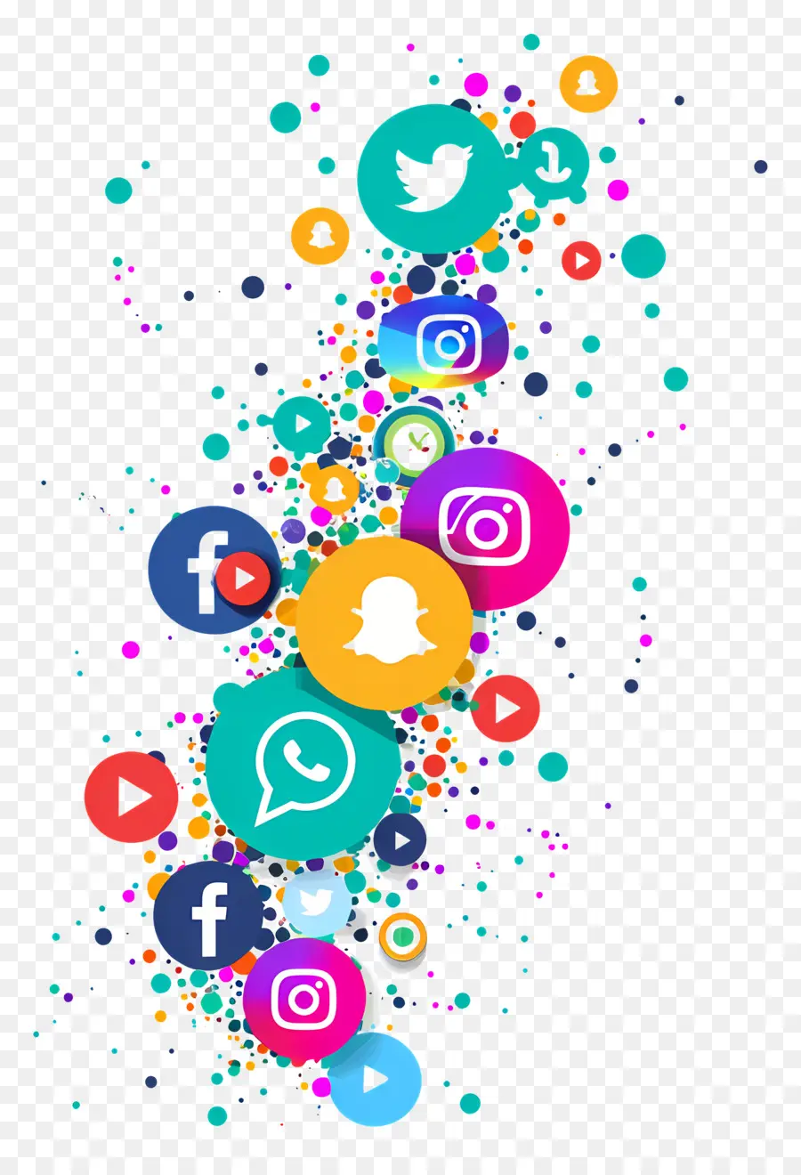 Día De Los Medios Sociales，Iconos De Medios Sociales PNG