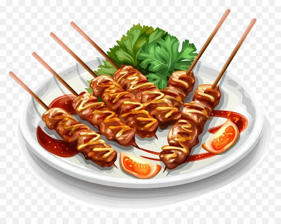 Satay，Kebabs PNG