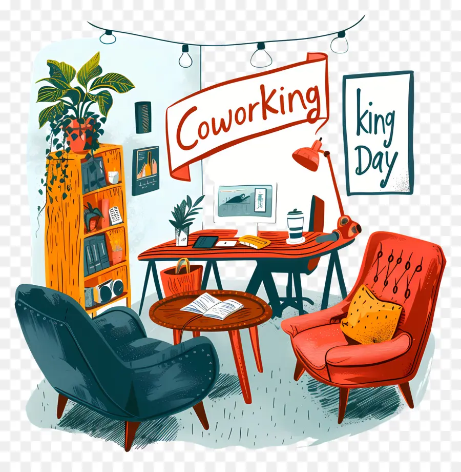 Día Internacional Del Coworking，Espacio De Trabajo Conjunto PNG