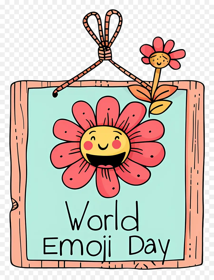 Día Mundial Del Emoji，Flor PNG