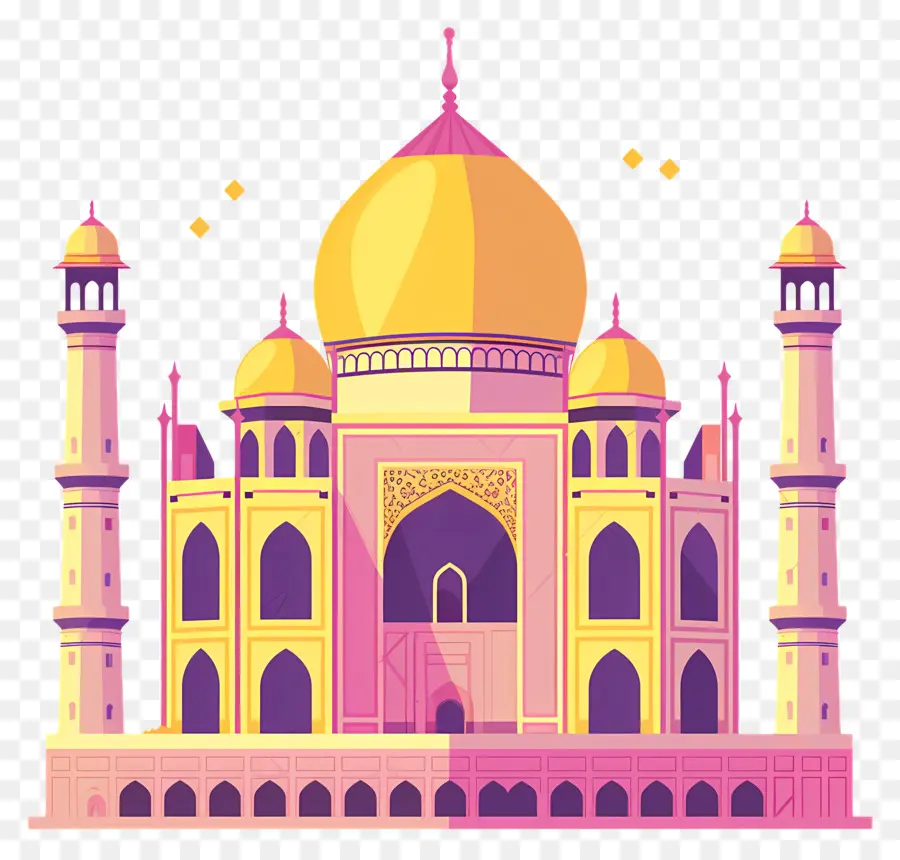 Taj Mahal，Mezquita PNG