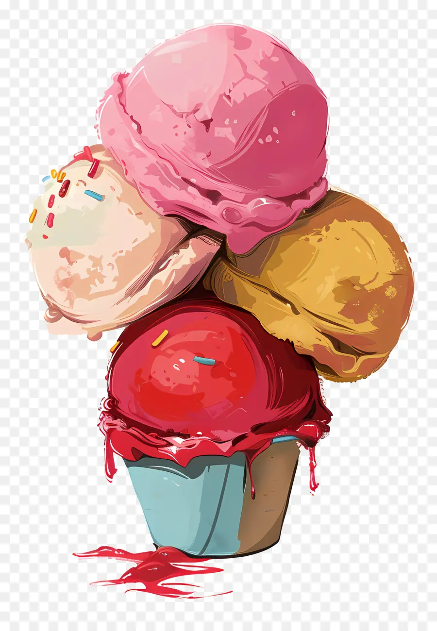 Helado，Cono PNG