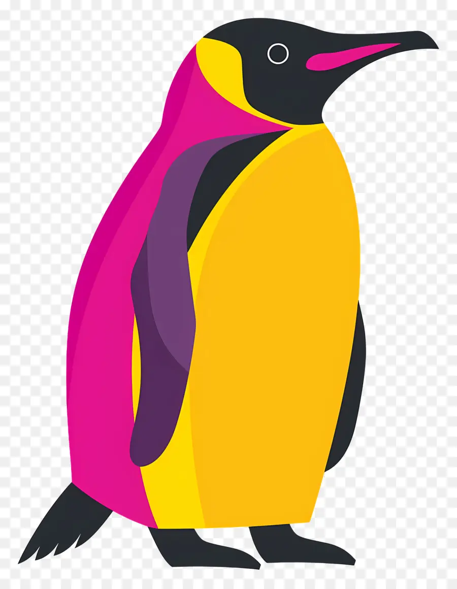 Pingüino，Colorido PNG