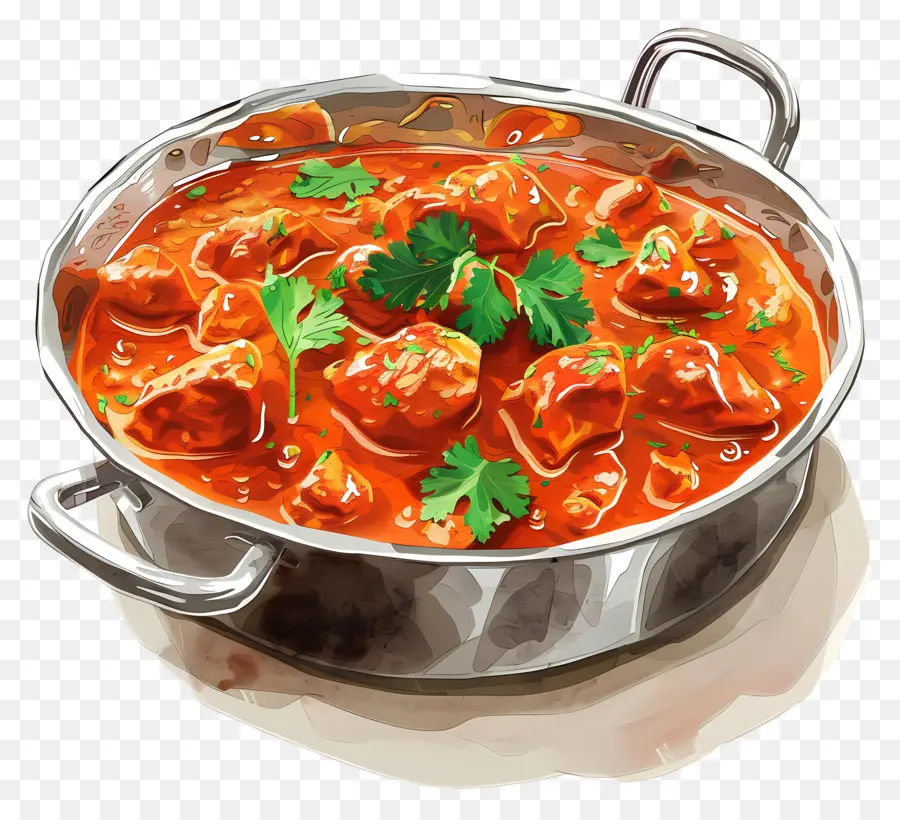 Pollo Tikka Masala，Comida De La India PNG