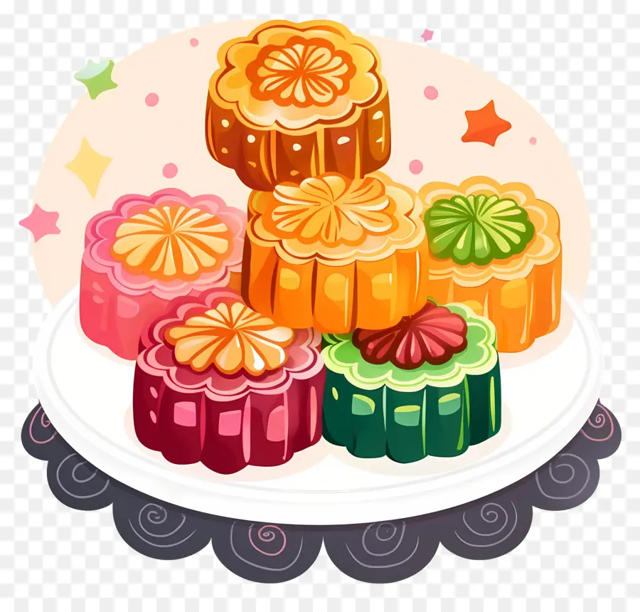 Mooncake，Tartets De Frutas PNG