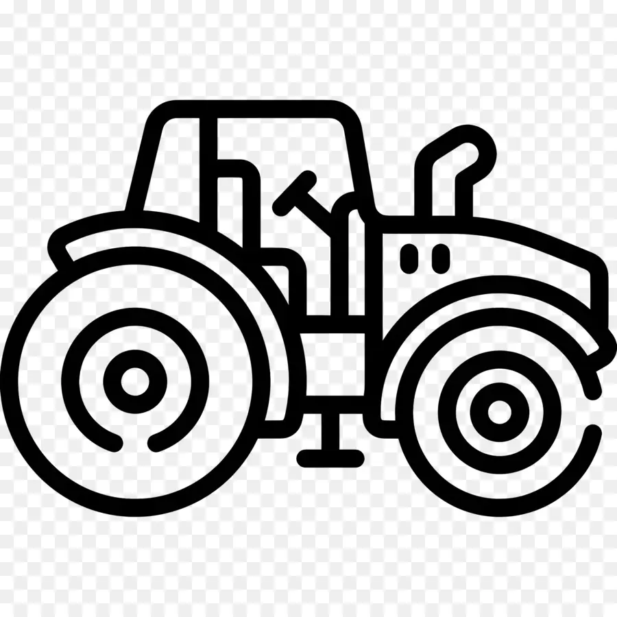 Tractor，Silueta De Tractor PNG