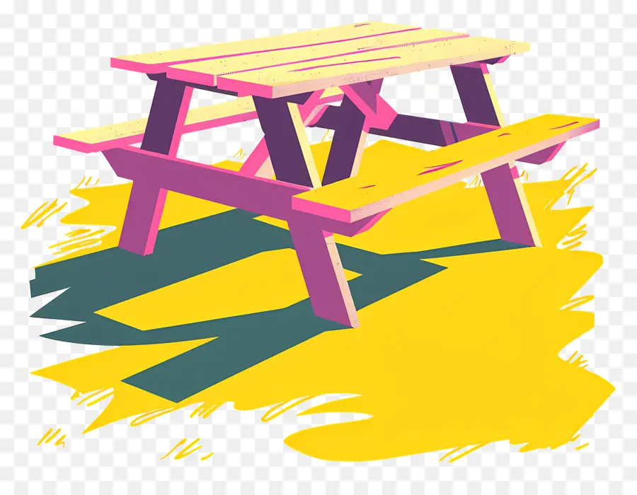 Mesa De Picnic，Asientos Al Aire Libre PNG