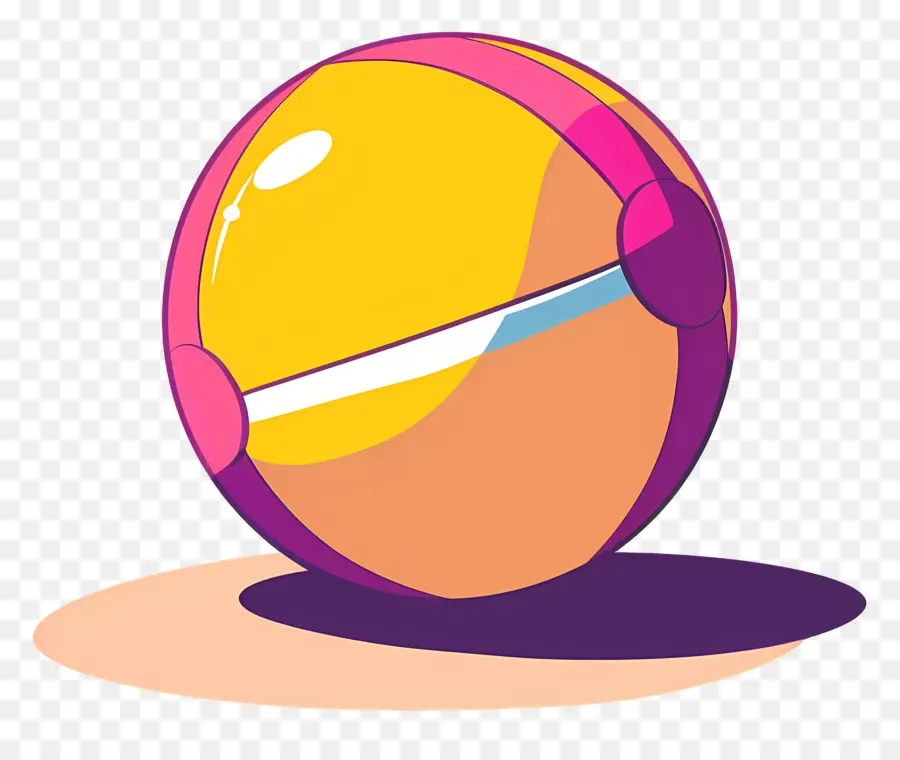 Pelota De Playa，Amarillo Huevo PNG