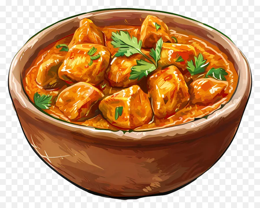 Pollo Tikka Masala，Comida De La India PNG