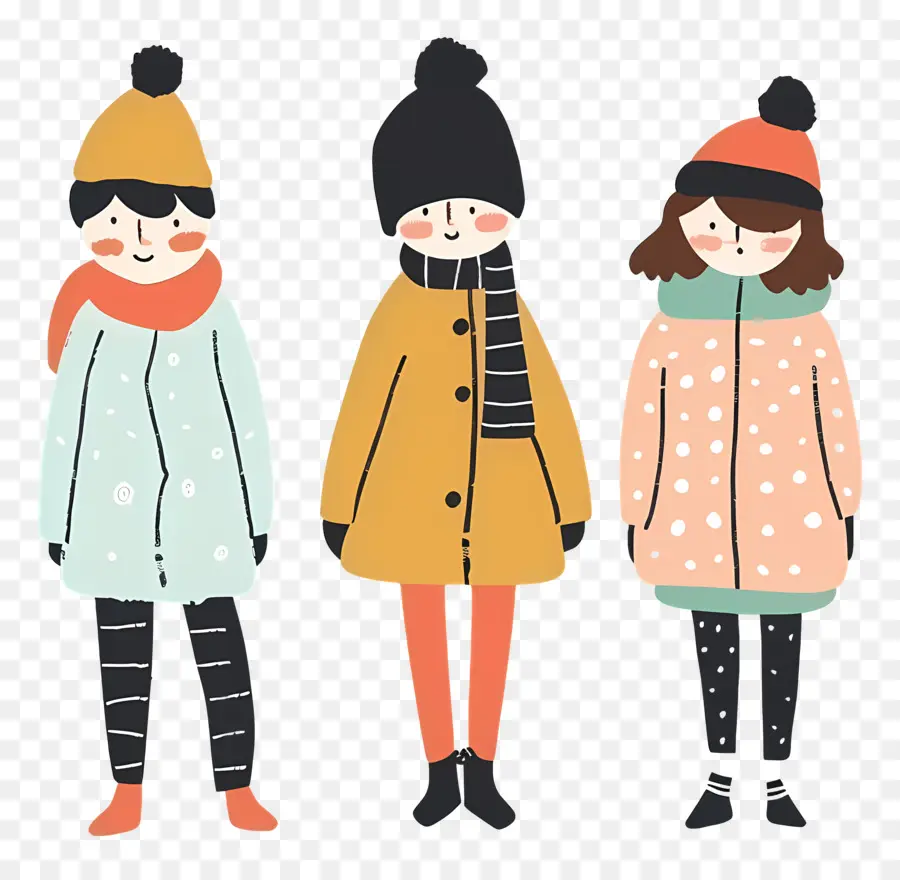 Niños，Ropa De Invierno PNG