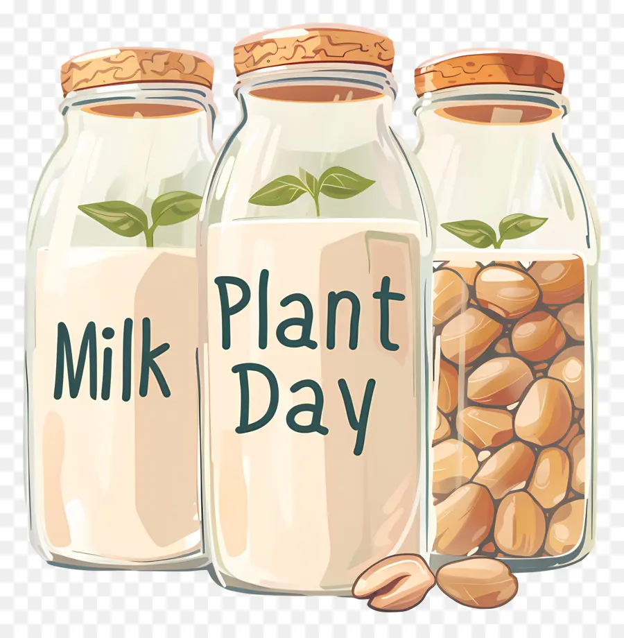 Día Mundial De La Leche Vegetal，La Leche PNG