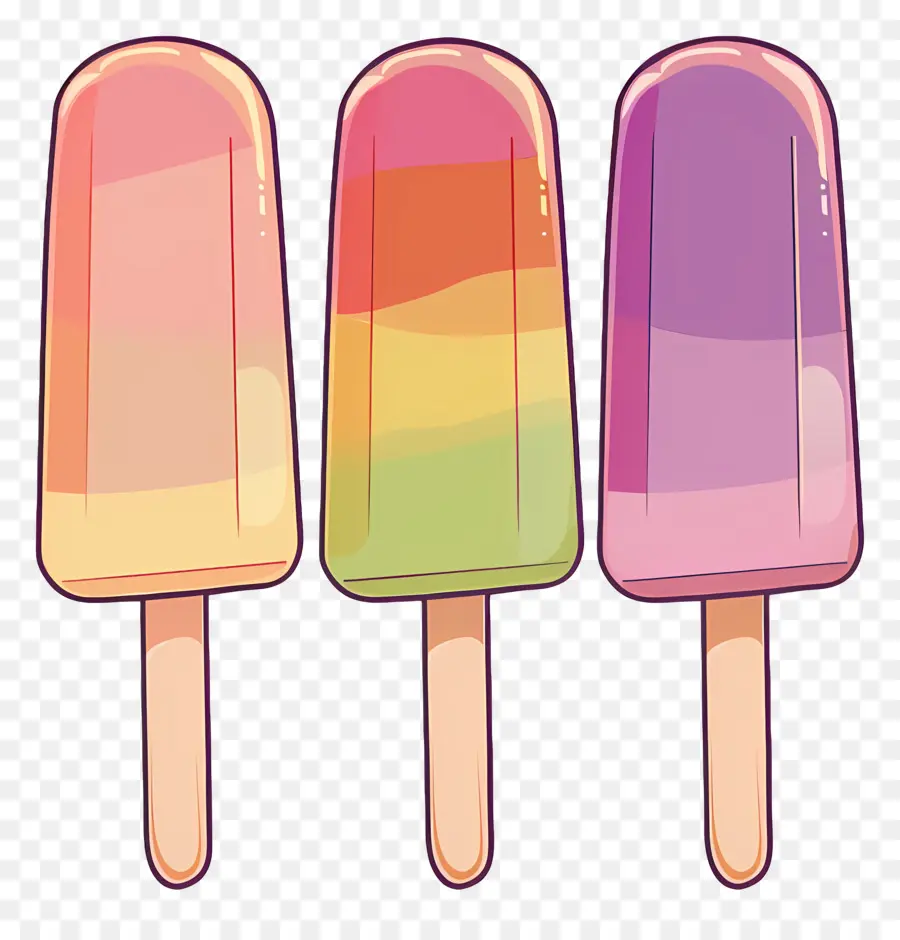 Las Paletas De Helado，Helados Pops PNG