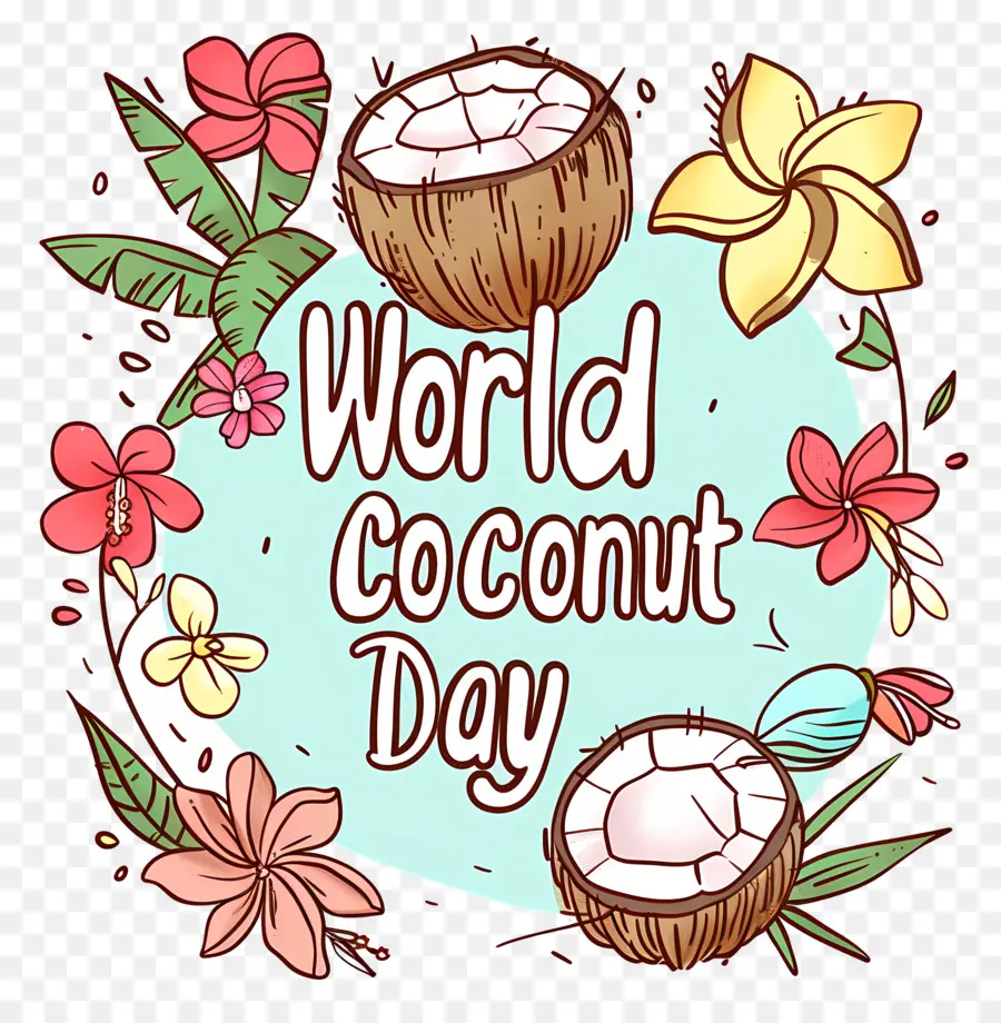 Día Mundial De Coco，Carta Manuscrita PNG