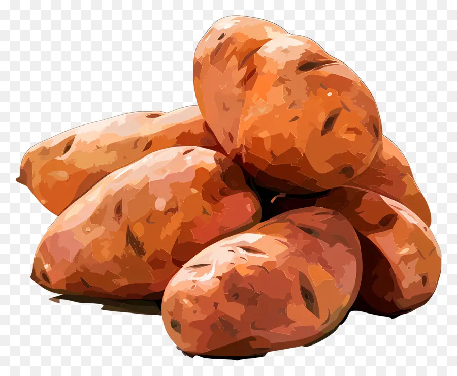 Las Patatas Dulces，Asado De Patatas Dulces PNG