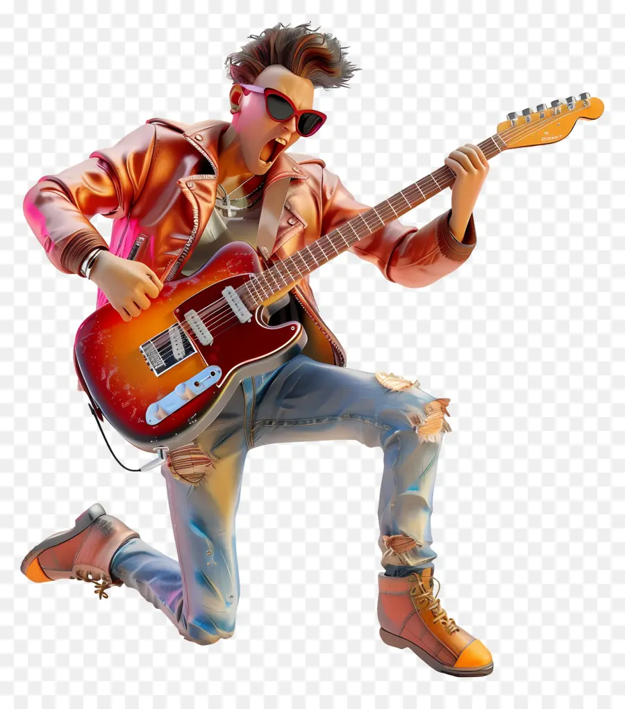 Rock N Roll，Guitarra Eléctrica PNG