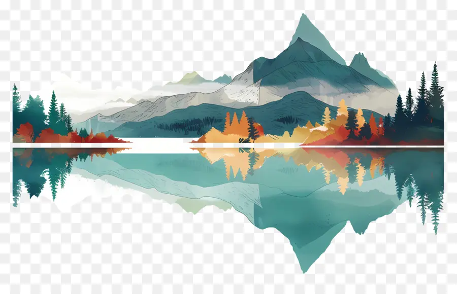 El Lago De Reflexión，Cordillera PNG