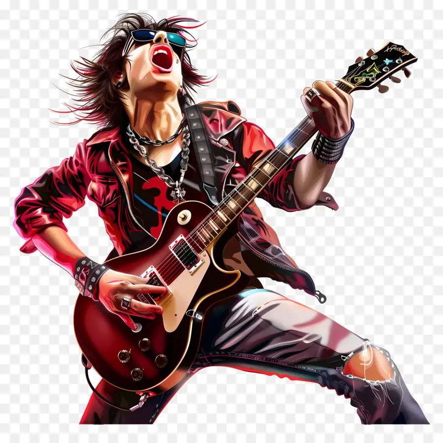 Rock N Roll，Guitarrista PNG