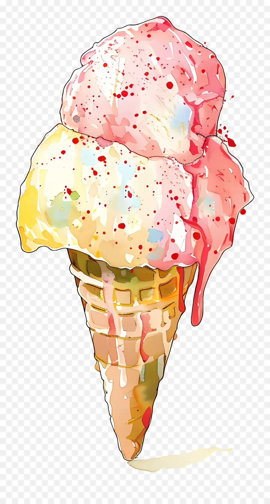 Helado，Cono De Helado PNG