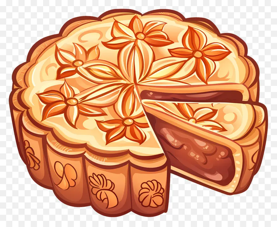 Mooncake，Chino Postre PNG