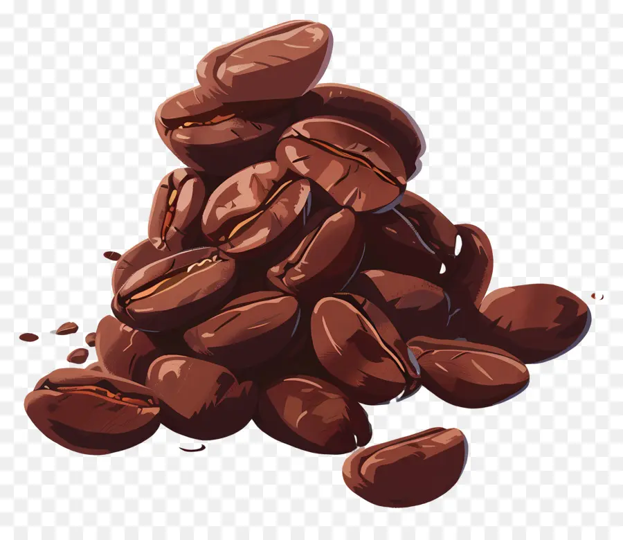 Los Granos De Café，Pila PNG