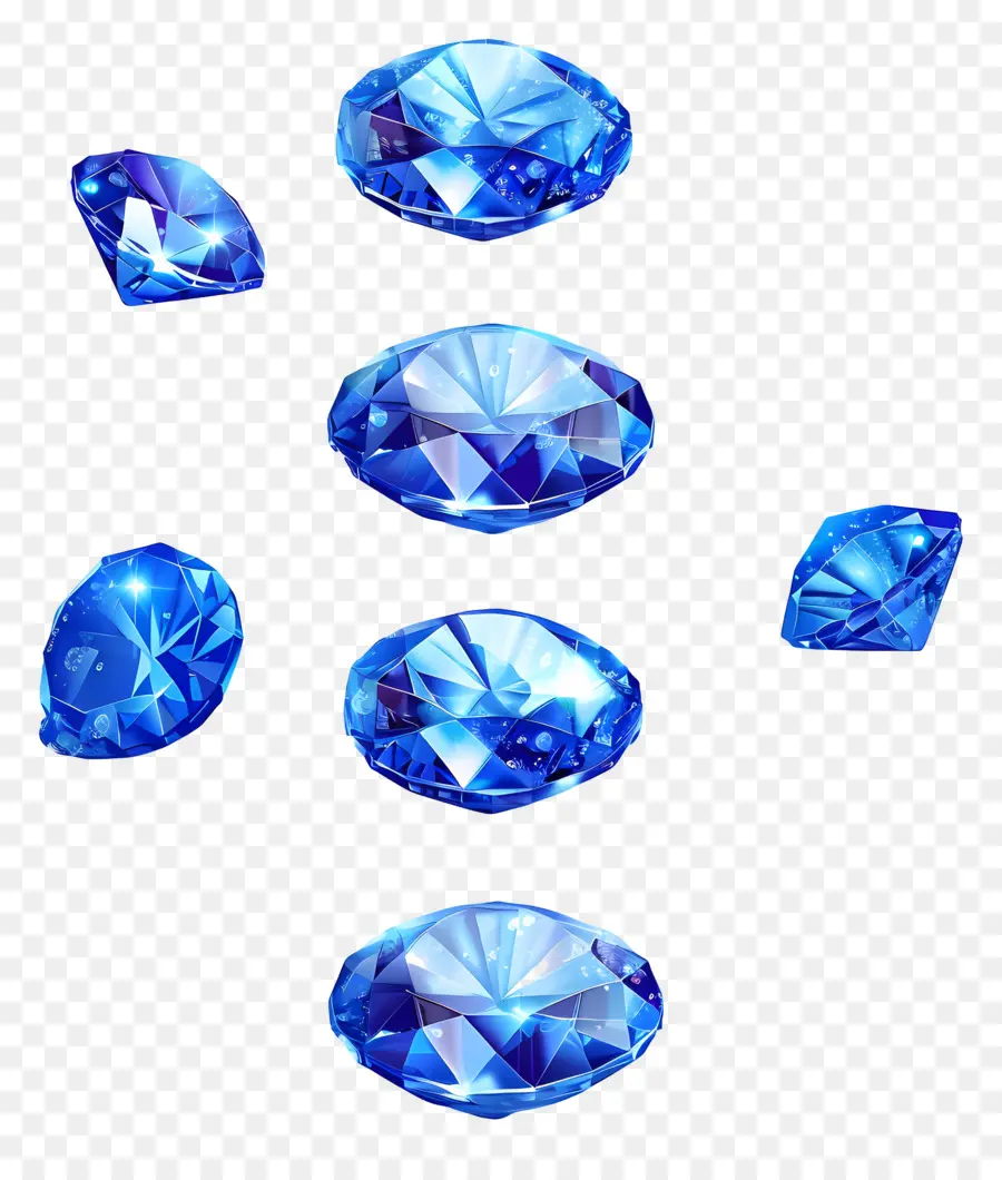 Piedra Preciosa Azul，Gemas Azules PNG