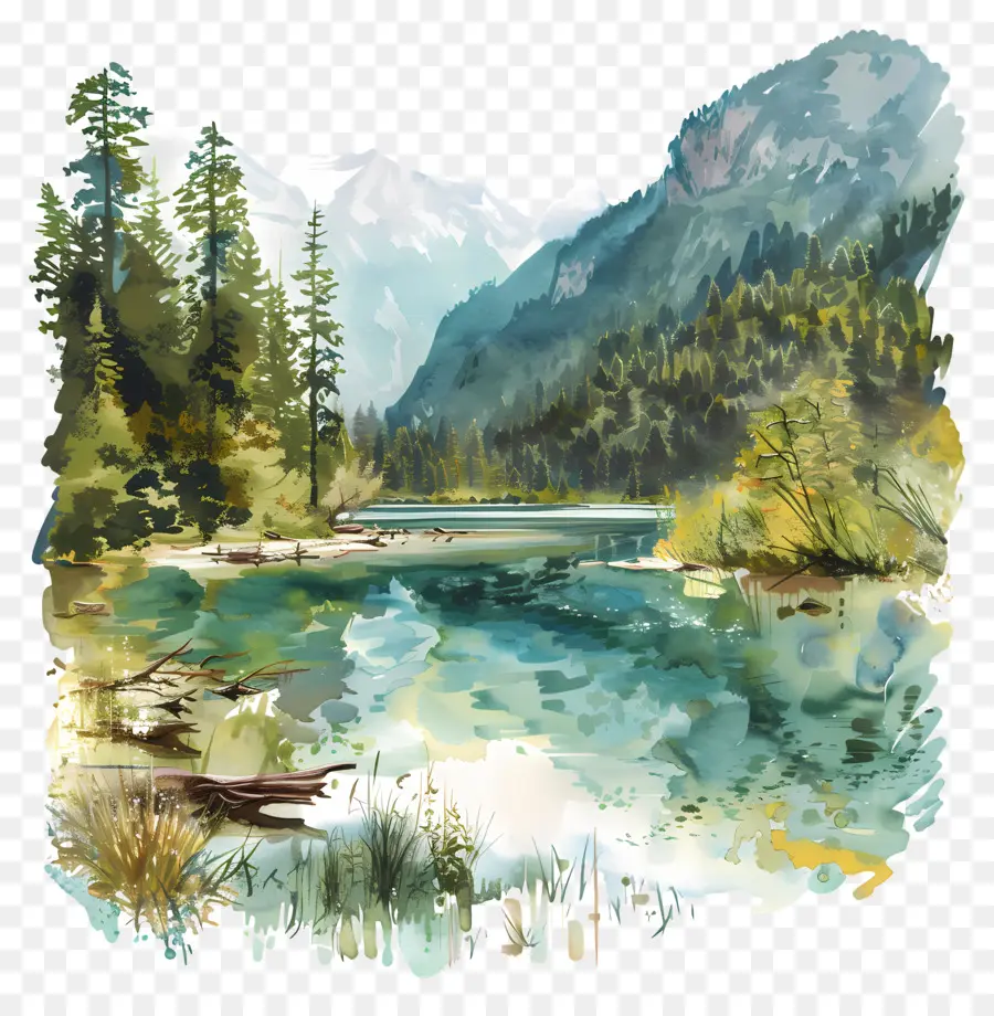 Jiuzhaigou，Paisaje PNG