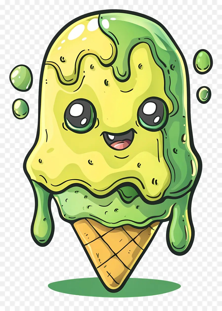 Helado，Cono De Helado De Dibujos Animados PNG