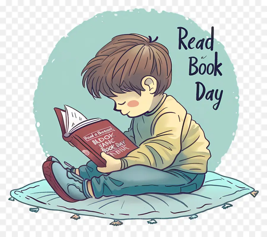 Leer Un Libro Día，Hijo De La Lectura Del Libro PNG