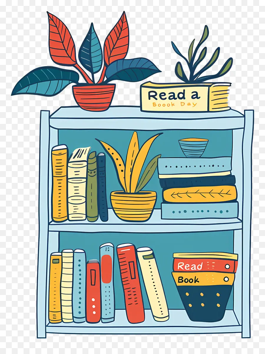 Leer Un Libro Día，Bookshelf PNG