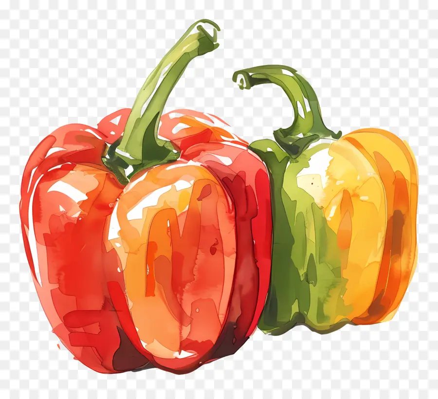 Bell Peppers，Pimiento Rojo PNG