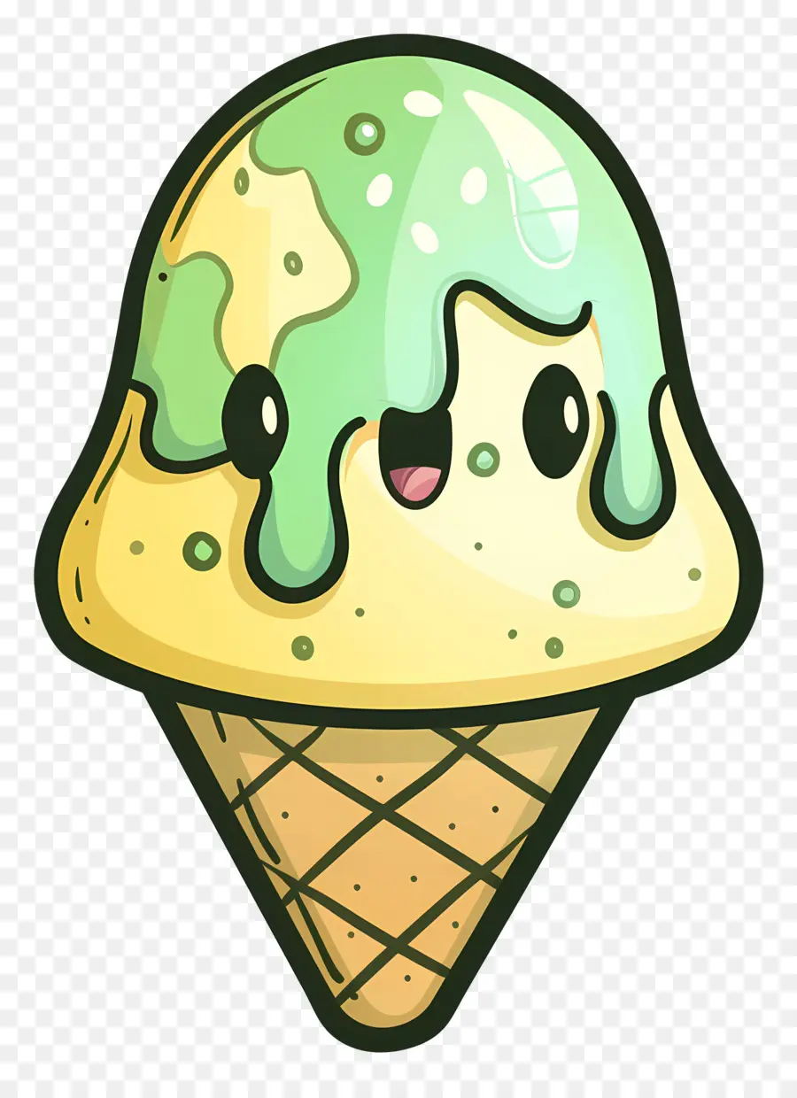 Helado，Cono De Helado Lindo PNG