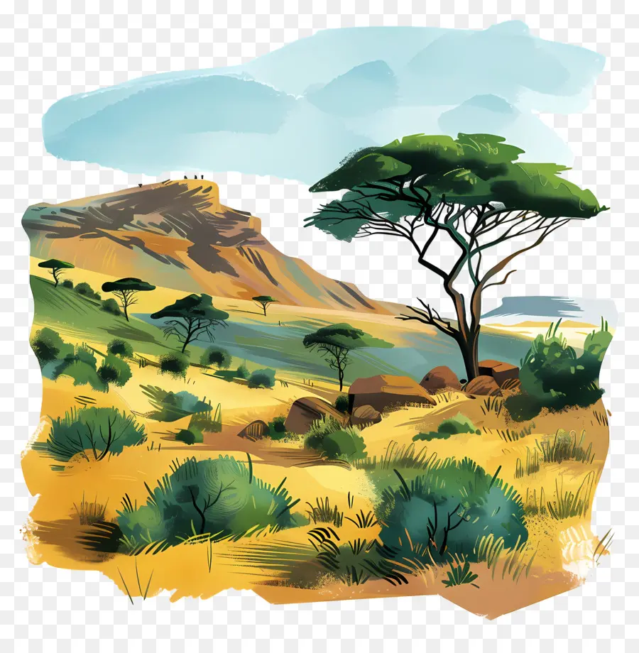 áfrica Paisaje，Paisaje Del Desierto PNG