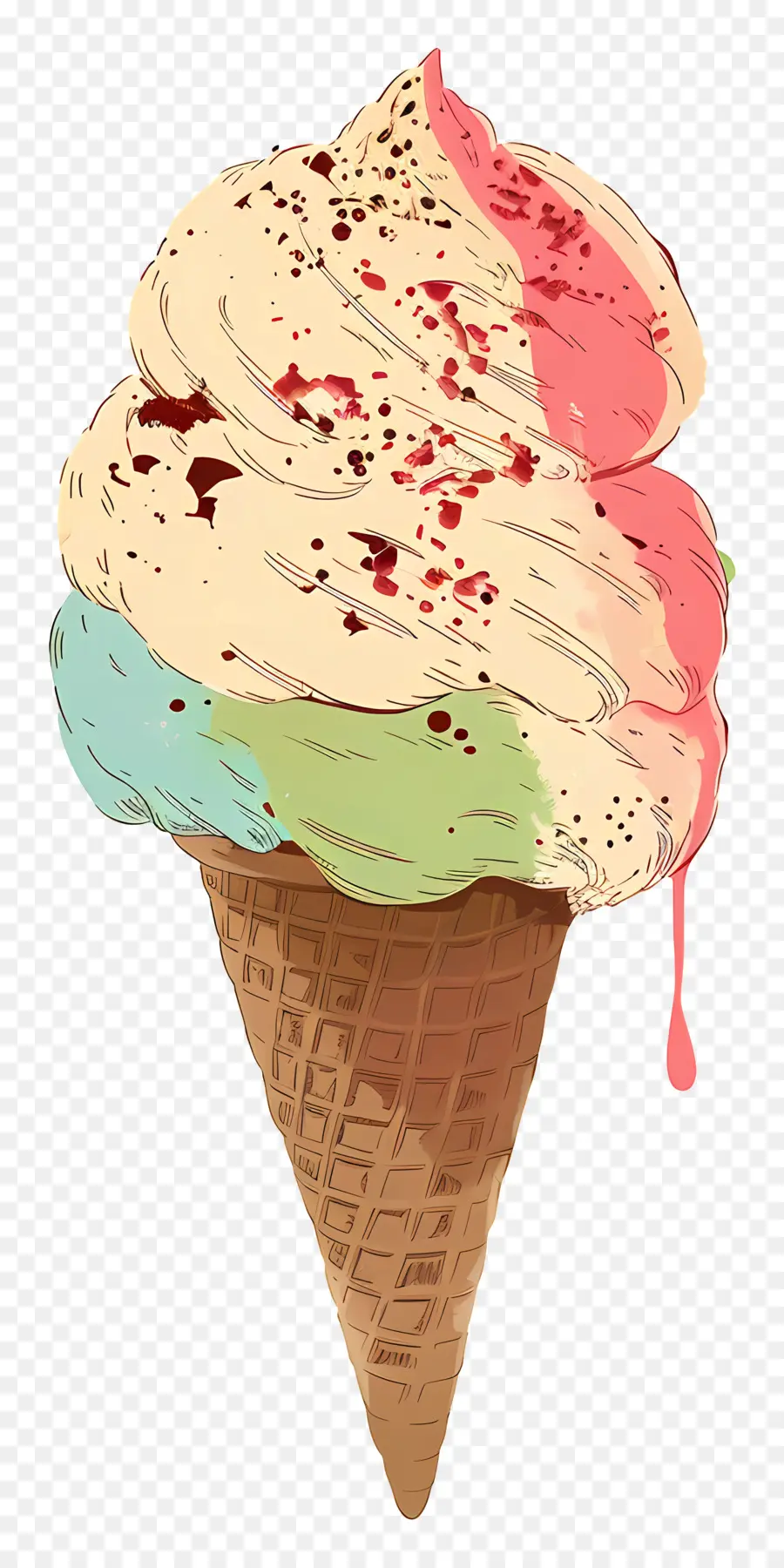 Helado，Cono De Helado PNG