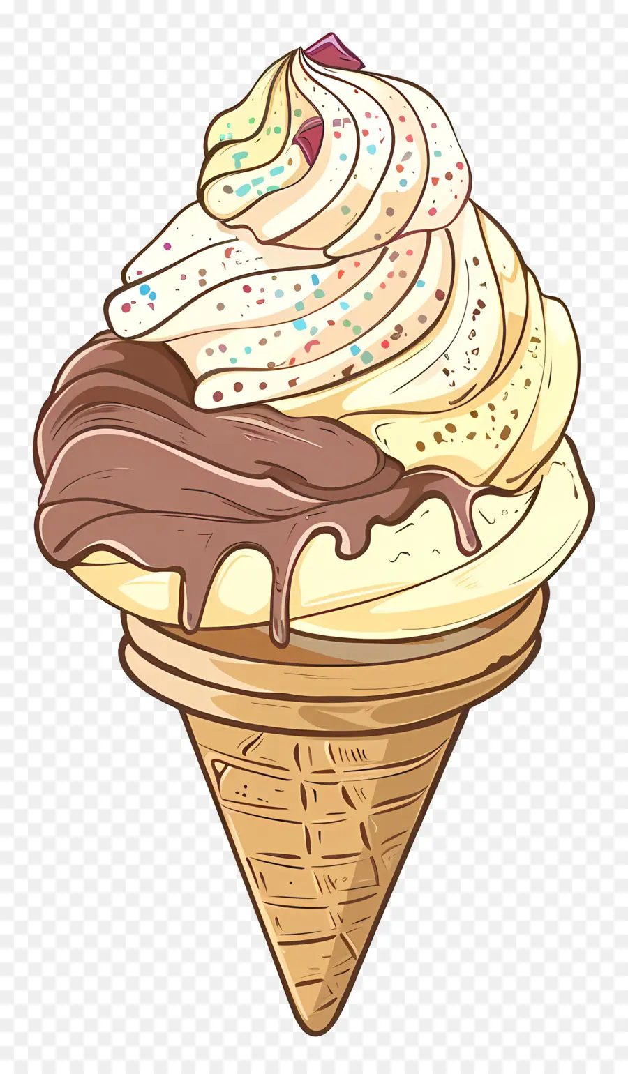 Helado，El Helado De Chocolate PNG